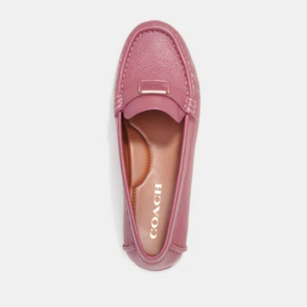 Coach Women's Mauve Leather Loafers